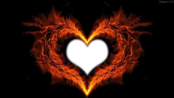 Flame Heart Фотомонтажа