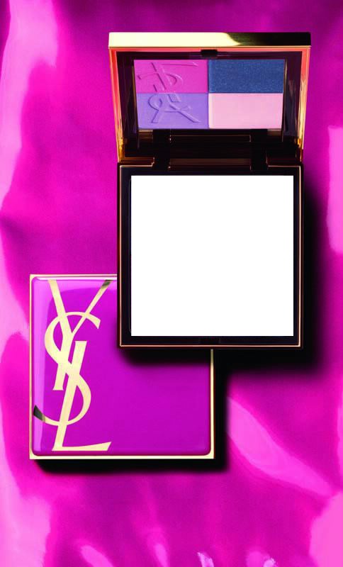 yves saint laurent eyeshadow purple and pink Fotomontaggio
