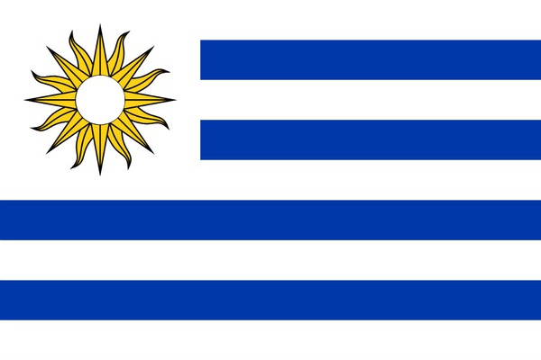 bandera de uruguay Fotomontaż
