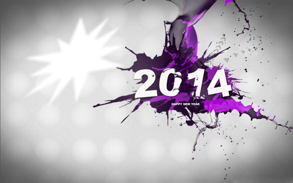 new year 2014 Photo frame effect