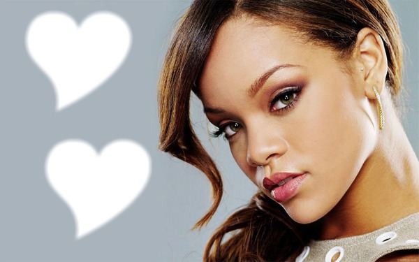 Rihanna Coeur Photo frame effect