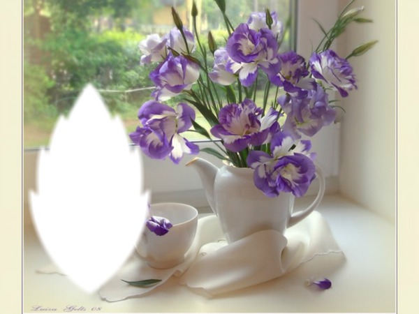 bouquet de fleurs Фотомонтаж