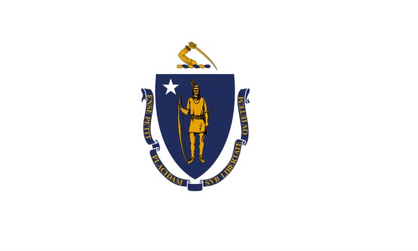 Massachusetts flag Photo frame effect