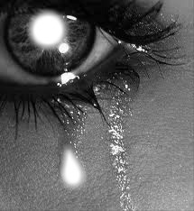 La larme de la tristesse Fotomontage