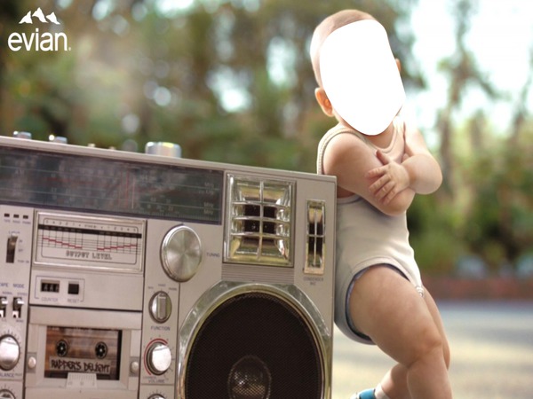 bebe rapero Montaje fotografico
