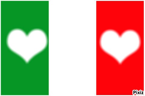 italia drapeau Fotomontáž