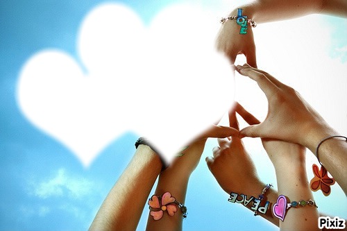 Peace and love my friends Montage photo