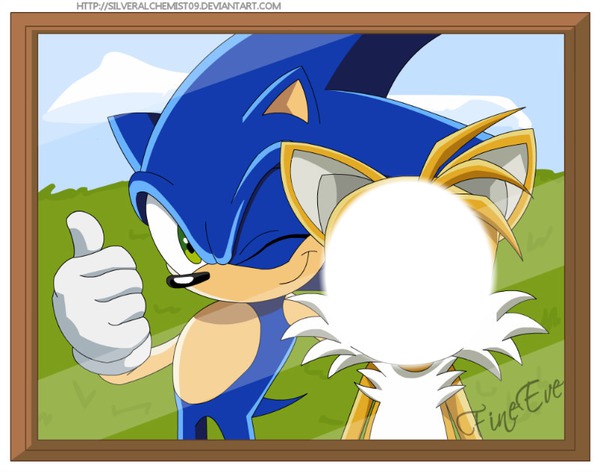 Sonic et ...... Fotomontagem