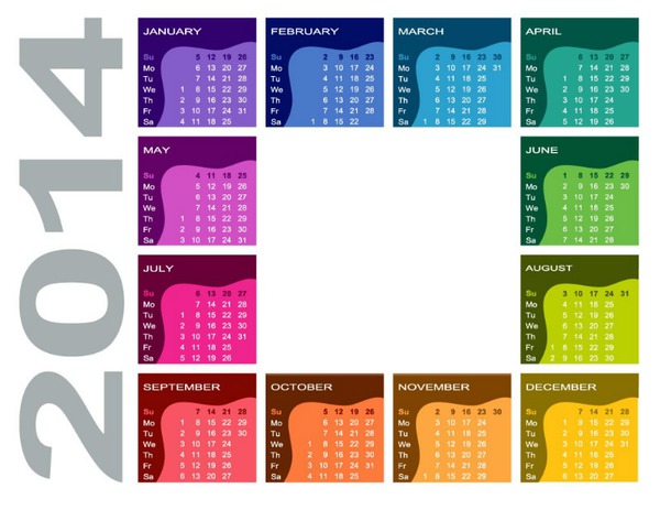 calendar 2014 Fotomontáž