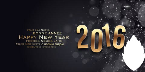 Bonne Année 2016 Valokuvamontaasi