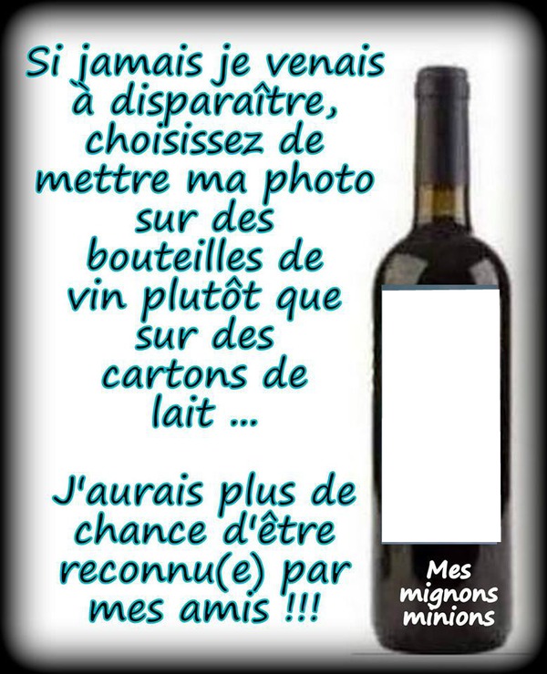 Bouteille Photomontage