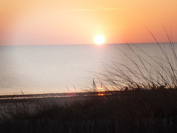 coucher de soleil plage Фотомонтажа