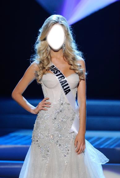 Miss Universo Australha Фотомонтаж