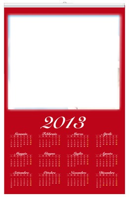 Calendario 2013 Photo frame effect