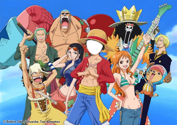one piece new word Photo frame effect
