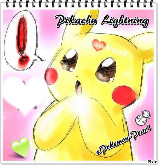 pikachu フォトモンタージュ
