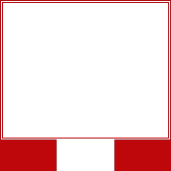 marco rojo y blanco - Perú Photo frame effect