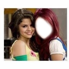 Selena Gomez et Ariana Grande Photo frame effect
