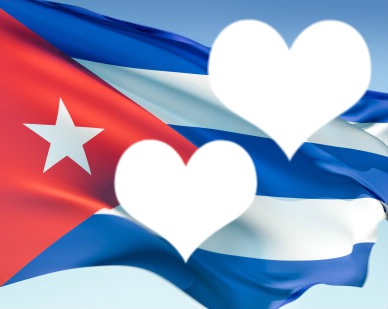 Bandera de Cuba Fotomontasje