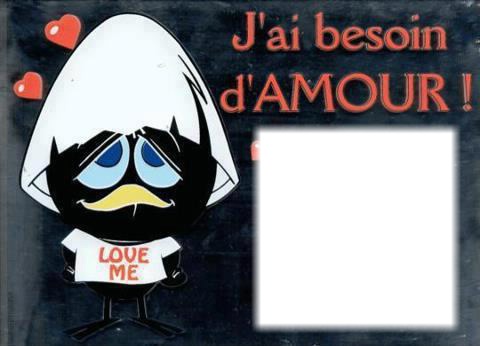 J'ai besoin d'amour ! Photo frame effect