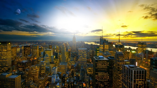 New York Photo frame effect