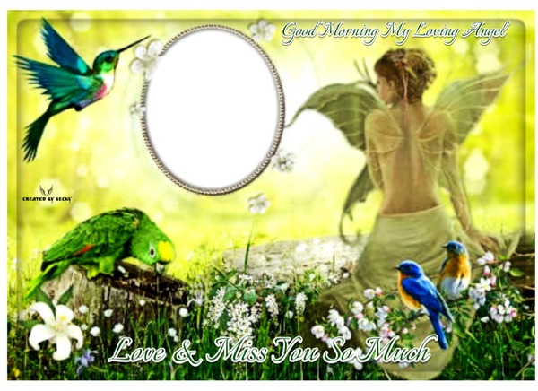 GOOD MORNING IN HEAVEN ANGEL Montage photo