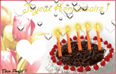 anniversaire Fotomontage