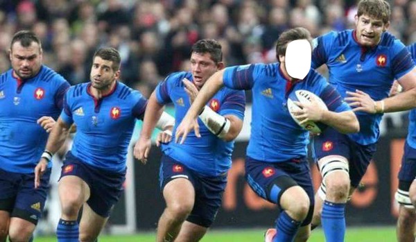rugby France Fotomontasje