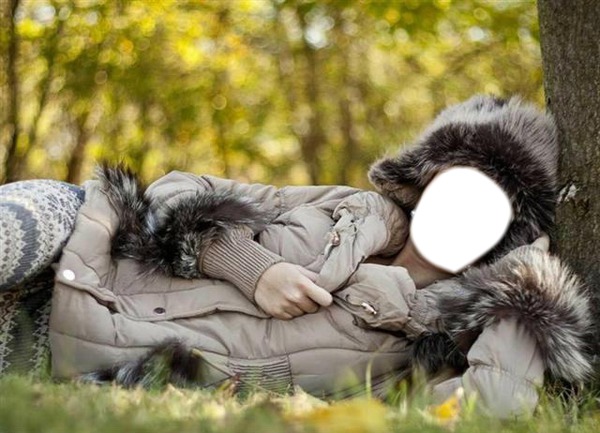 women in forest Fotomontage