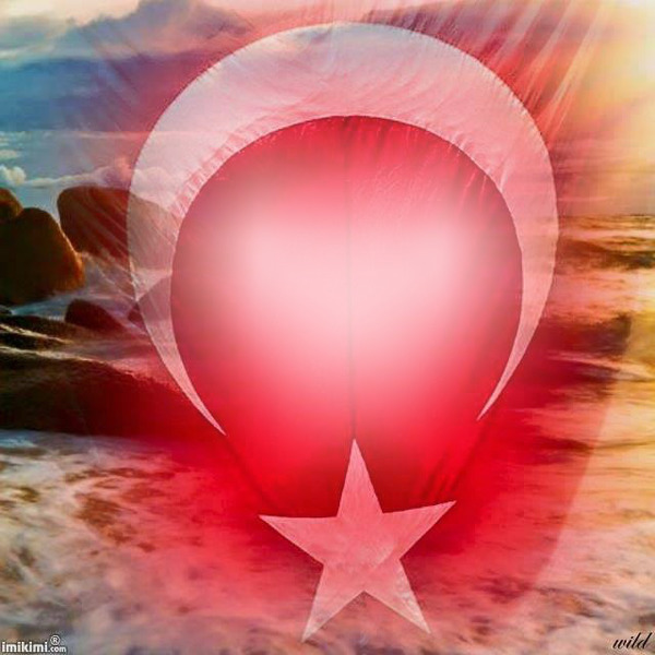 türk bayrağı Montaje fotografico