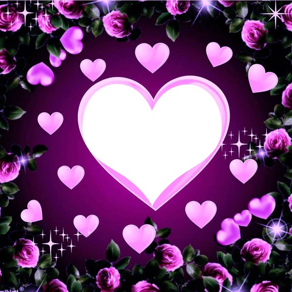 heart &roses Montage photo
