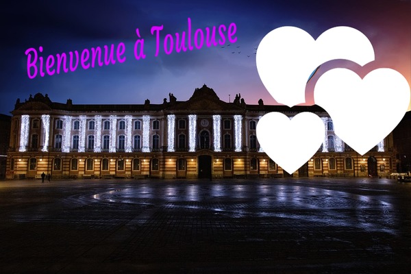 Bienvenue à Toulouse Photo frame effect