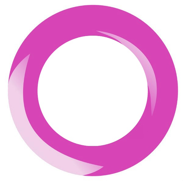 círculo rosa Fotomontaggio