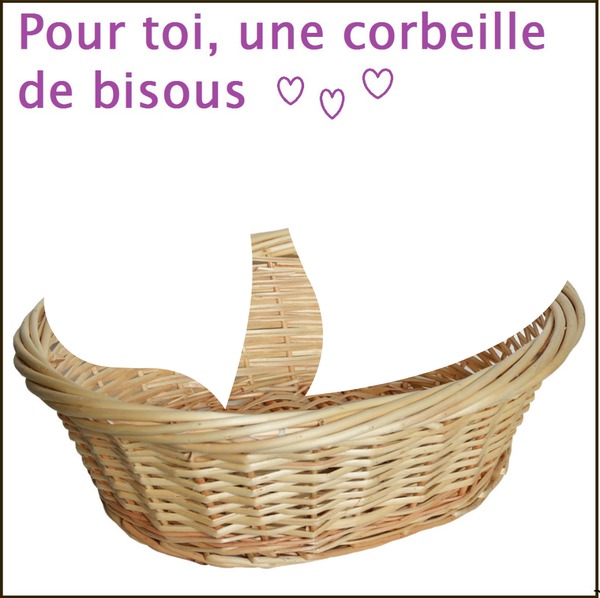 corbeille bisous Montage photo