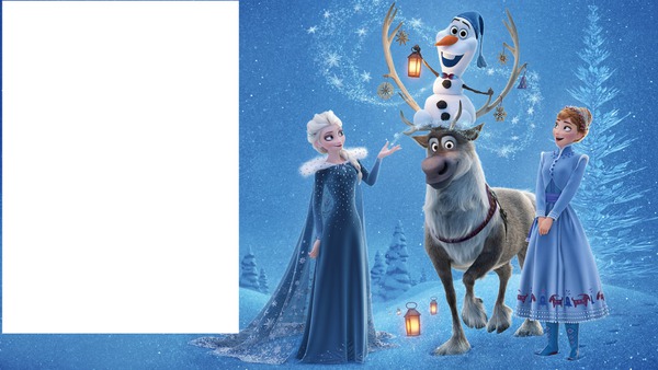 Frozen Olaf Navidad Photo frame effect