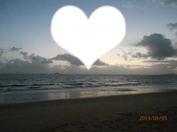 L'amour,au bord de la mer Montage photo