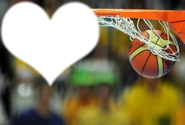 love basket ball Photo frame effect