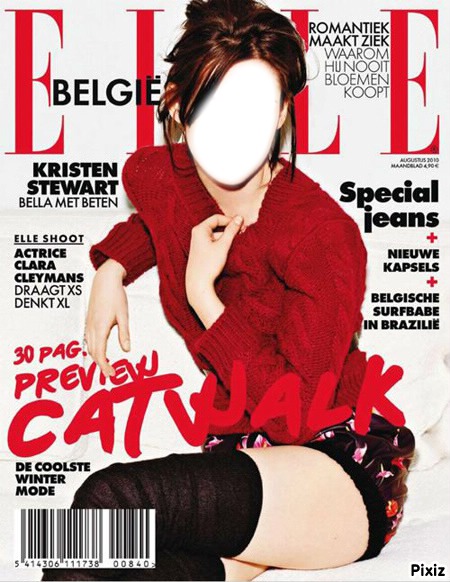 Visage Kristen Stewart "Elle" Montage photo