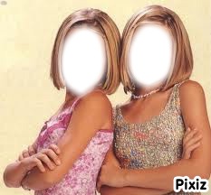 les soeurs jumelles Fotomontage