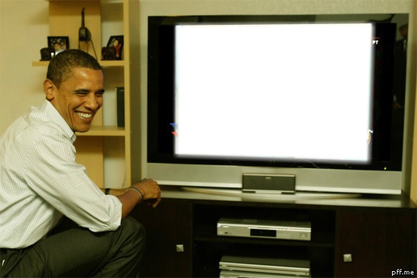 obama télé Montaje fotografico