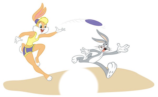 Lola Bunny end Bugs Bunny Love Fotomontaža