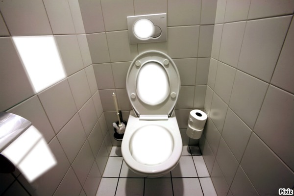 toilettes Photo frame effect
