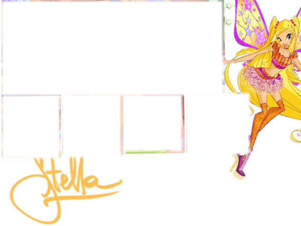 Stella Card (elif yapım) Montaje fotografico