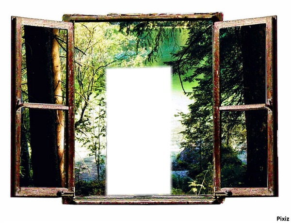 Altes-Fenster Photo frame effect