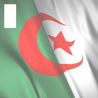 drapeau algérie 3d Fotomontagem