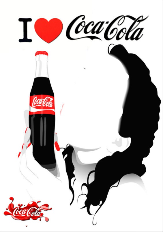 i love coca cola Fotomontaggio