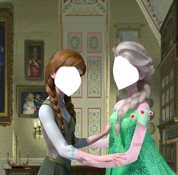 Elsa ve Anna Valokuvamontaasi