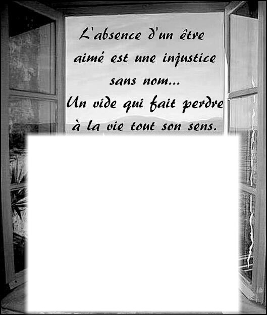 l'absence Photomontage
