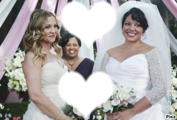 Callie et Arizona leur mariage ! Fotomontaža
