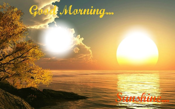 Good Morning Sunshine Photo frame effect